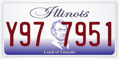 IL license plate Y977951