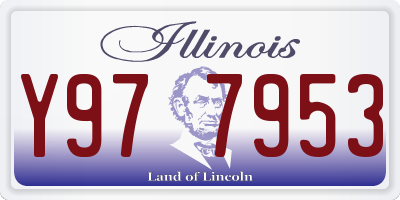 IL license plate Y977953