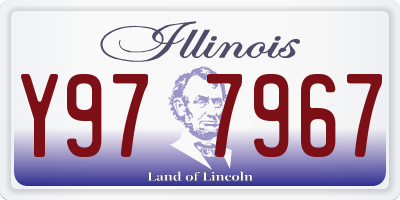 IL license plate Y977967