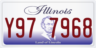 IL license plate Y977968