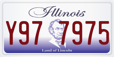 IL license plate Y977975