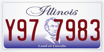IL license plate Y977983
