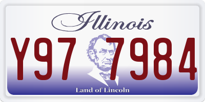 IL license plate Y977984