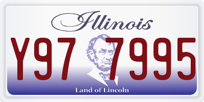 IL license plate Y977995