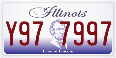 IL license plate Y977997
