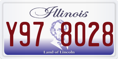 IL license plate Y978028