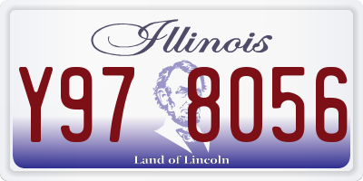 IL license plate Y978056