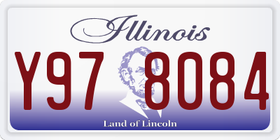IL license plate Y978084