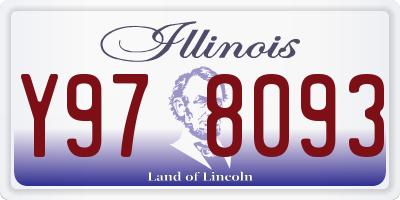 IL license plate Y978093