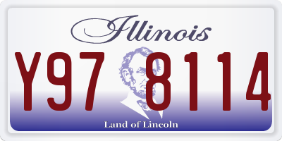 IL license plate Y978114