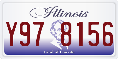 IL license plate Y978156
