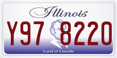 IL license plate Y978220