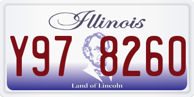 IL license plate Y978260