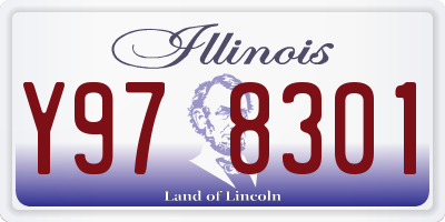 IL license plate Y978301