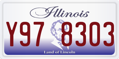 IL license plate Y978303