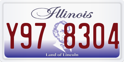 IL license plate Y978304