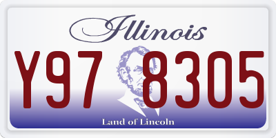 IL license plate Y978305
