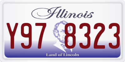 IL license plate Y978323
