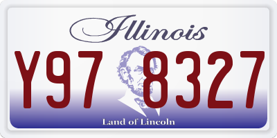 IL license plate Y978327