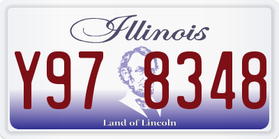 IL license plate Y978348