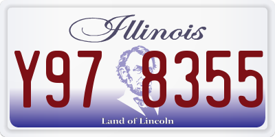 IL license plate Y978355