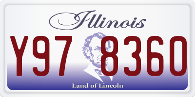 IL license plate Y978360