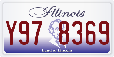 IL license plate Y978369