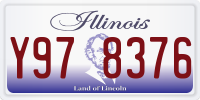 IL license plate Y978376