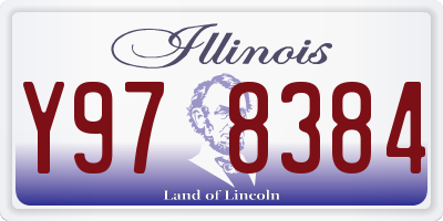 IL license plate Y978384