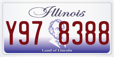 IL license plate Y978388