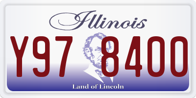 IL license plate Y978400