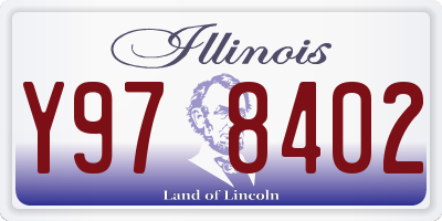 IL license plate Y978402