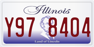 IL license plate Y978404