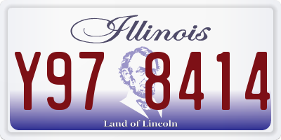 IL license plate Y978414