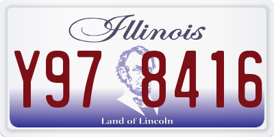 IL license plate Y978416