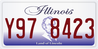 IL license plate Y978423