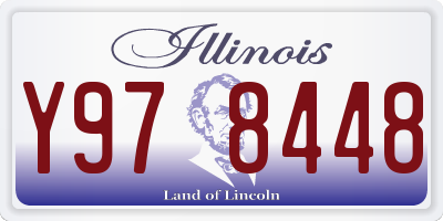 IL license plate Y978448