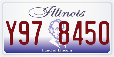 IL license plate Y978450