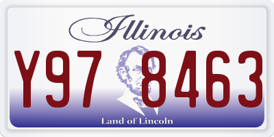 IL license plate Y978463