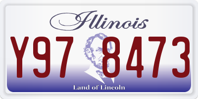 IL license plate Y978473