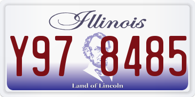 IL license plate Y978485