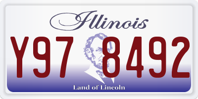 IL license plate Y978492