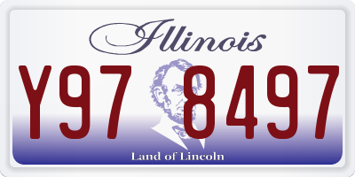 IL license plate Y978497