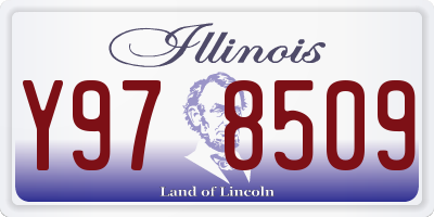 IL license plate Y978509