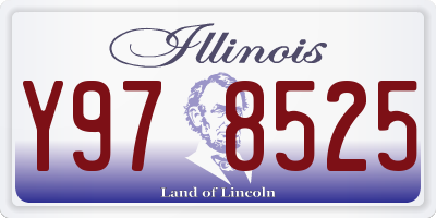 IL license plate Y978525