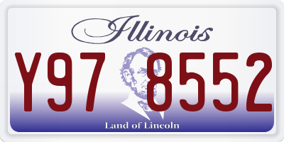 IL license plate Y978552