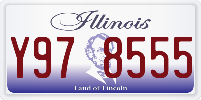 IL license plate Y978555