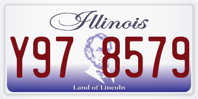 IL license plate Y978579