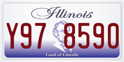 IL license plate Y978590
