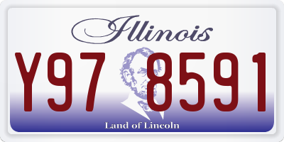 IL license plate Y978591